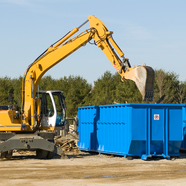 what are the rental fees for a residential dumpster in Richlandtown